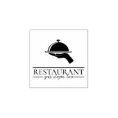 persoonlijke rubberen stempel voor restaurant eten (Afrduk)