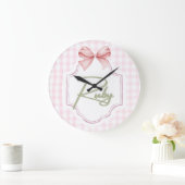 Persoonlijke Ruby Baby Meisje Slaapkamer Boog&Ging Grote Klok (Huis)