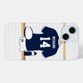 Persoonlijke Rugby Jersey in de kleedkamer Case-Mate iPhone Case (Achterkant (horizontaal))
