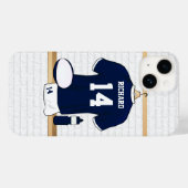 Persoonlijke Rugby Jersey in de kleedkamer Case-Mate iPhone Case (Achterkant (horizontaal))