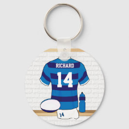 Persoonlijke Rugby Jersey in de kleedkamer Sleutelhanger