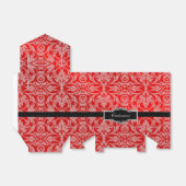 Persoonlijke ruggengraat Damask Tent Favor Box Bedankdoosjes (Uitgevouwen)