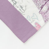 Persoonlijke ruggengraat van de Fleece/I Love Pari Fleece Deken (Hoek)