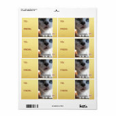 Persoonlijke ruimte etiket (Full Sheet)