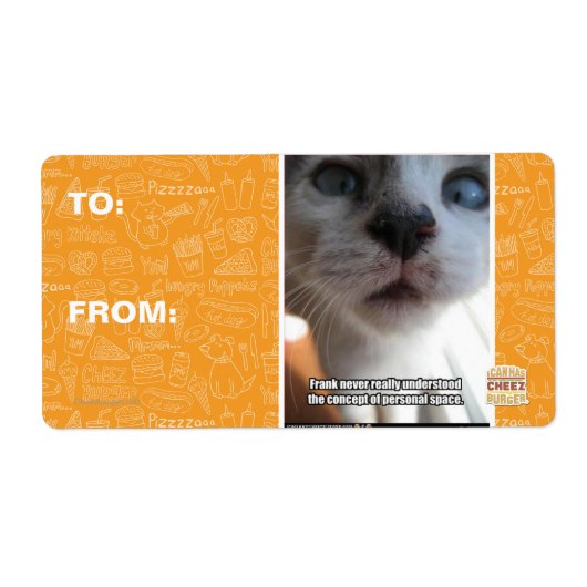 Persoonlijke ruimte etiket (Voorkant)