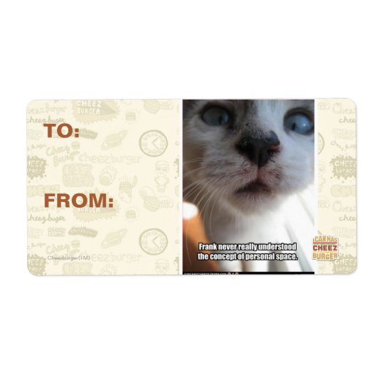 Persoonlijke ruimte etiket (Voorkant)