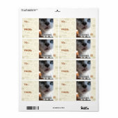 Persoonlijke ruimte etiket (Full Sheet)