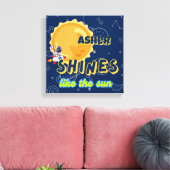 Persoonlijke ruimte kids bevestiging kinderkamer d canvas afdruk (Insitu (Woonkamer))