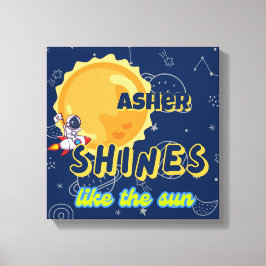 Persoonlijke ruimte kids bevestiging kinderkamer d canvas afdruk