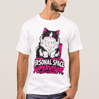 Persoonlijke Ruimte Supervisor Ontevreden Fluffy K T-shirt