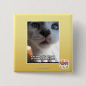 Persoonlijke ruimte vierkante button 5,1 cm (Voorkant)