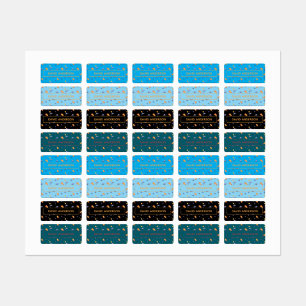 Persoonlijke Ruimtenaamlabels neutrale set Labels