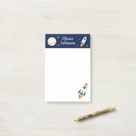Persoonlijke Ruimteraket Naam School Post-it® Notes