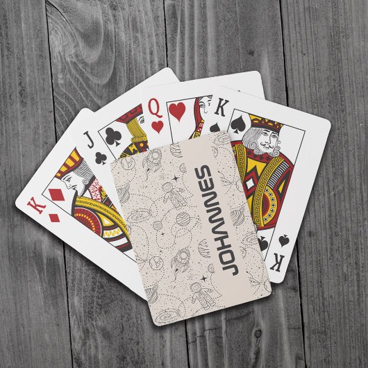 Persoonlijke Ruimtevaart Melkweg Universum Ster Pokerkaarten