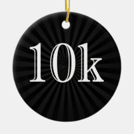 Persoonlijke Runner 10k, dwars-land Keepasje Keramisch Ornament