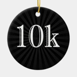 Persoonlijke Runner 10k, dwars-land Keepasje Keramisch Ornament