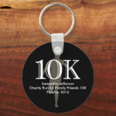 Persoonlijke Runner 10k, dwars-land Keepasje Sleutelhanger (Voorkant)