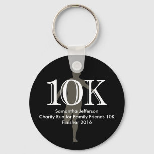 Persoonlijke Runner 10k, dwars-land Keepomwille Sleutelhanger