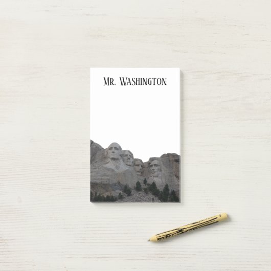 Persoonlijke Rushmore-foto Post-it® Notes (Op bureau)