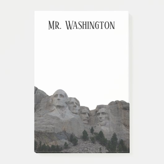 Persoonlijke Rushmore-foto Post-it® Notes (Voorkant)