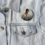 Persoonlijke Rust in Vrede Foto Herdenkingsknop Ronde Button 5,7 Cm (In situ)