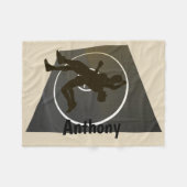 Persoonlijke rusteling op de mat vlooienbak fleece deken (Voorkant (Horizontaal))