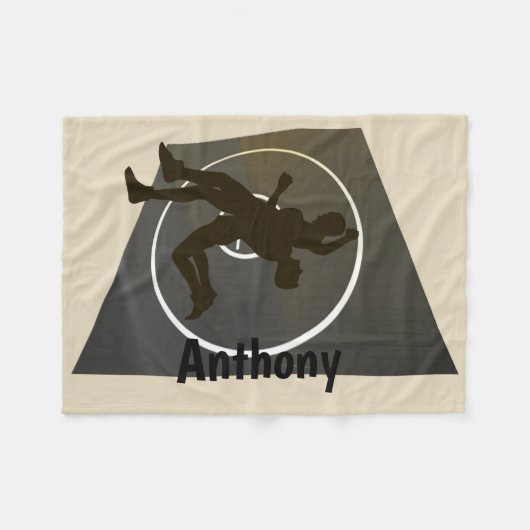 Persoonlijke rusteling op de mat vlooienbak fleece deken (Voorkant (Horizontaal))