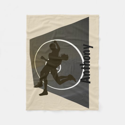 Persoonlijke rusteling op de mat vlooienbak fleece deken (Voorkant)