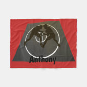 Persoonlijke rusteling op de mat vlooienbak fleece deken (Voorkant (Horizontaal))