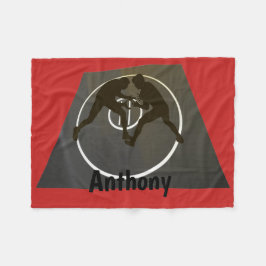 Persoonlijke rusteling op de mat vlooienbak fleece deken