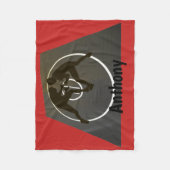 Persoonlijke rusteling op de mat vlooienbak fleece deken (Voorkant)