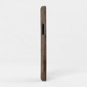 Persoonlijke Rustieke Donkerbruine Nep Houtstructu Case-Mate iPhone Case (Achterkant/rechts)