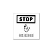 Persoonlijke Rustieke Hen Naam Ei Liefde Rubberstempel (Afrduk)
