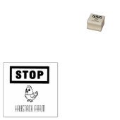 Persoonlijke Rustieke Hen Naam Ei Liefde Rubberstempel (Gestempeld)