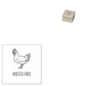 Persoonlijke Rustieke Hennaam Ei Liefde Rubberstempel (Gestempeld)
