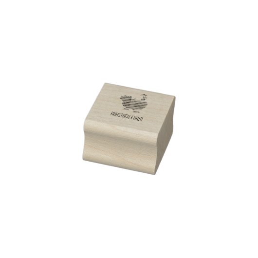 Persoonlijke Rustieke Hennaam Ei Liefde Rubberstempel (Stempel)