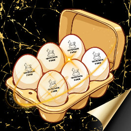 Persoonlijke Rustieke Hennaam Ei Liefde Rubberstempel