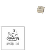 Persoonlijke Rustieke Hennaam Ei Liefde Rubberstempel (Gestempeld)