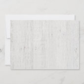 Persoonlijke Rustieke Houten Dankjewel Bedankkaart (Achterkant)