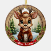 Persoonlijke Rustieke Kerst Dennenhout Decoratie � (Voorkant)