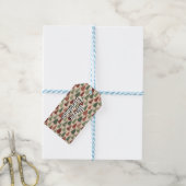 Persoonlijke Rustieke Kerstboom Cadeaulabel (Met Touw)