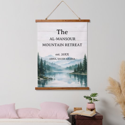 Persoonlijke Rustieke Natuur Landschap Muurkunst Hangend Wandkleed (Slaapkamer)