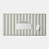 Persoonlijke Rustieke Saliegroen Gestreept Bureaumat (Keyboard & Muis)