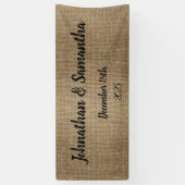 Persoonlijke Rustieke Trouwbanner – Op Maat Gemaak Spandoek (Verticaal)