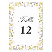 Persoonlijke Rustieke Waterverf Bloem Bruiloft Kaart (Voorkant)