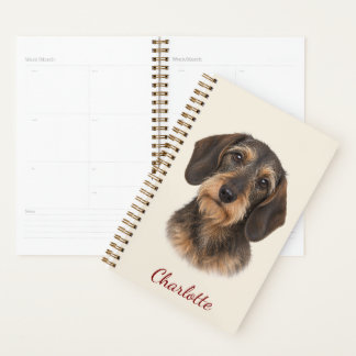 Persoonlijke Ruwharige Dachshund met Naam Planner
