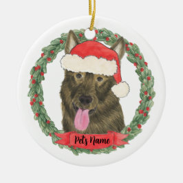 Persoonlijke Sable German Shepherd Keramisch Ornament