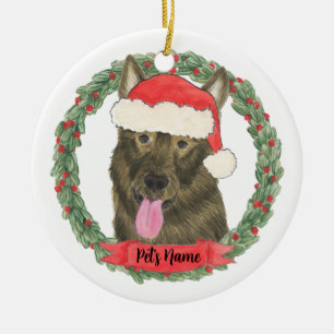 Persoonlijke Sable German Shepherd Keramisch Ornament