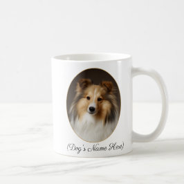 Persoonlijke Sable Sheltie naast mij Koffiemok