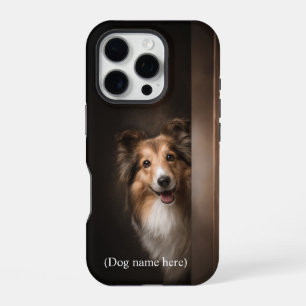 Persoonlijke Sable Sheltie-portret iPhone 16 Pro Hoesje